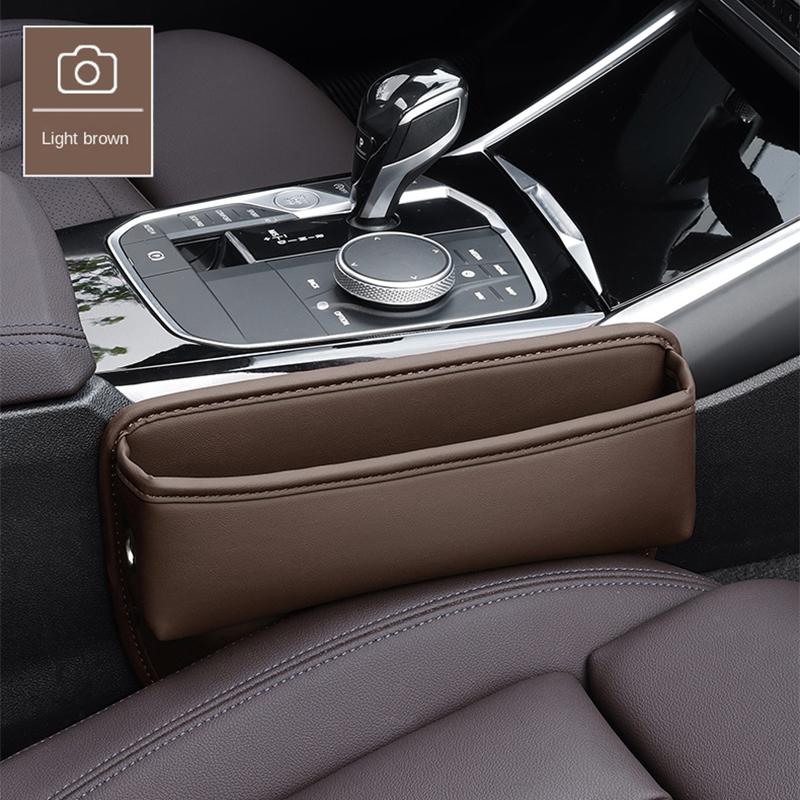 For BMW 1 2 3 4 5 6 7 Series M Performance Car Front Row Seat Crevice Storage Box Pocket Water Cup Phone Holder Car Accessories