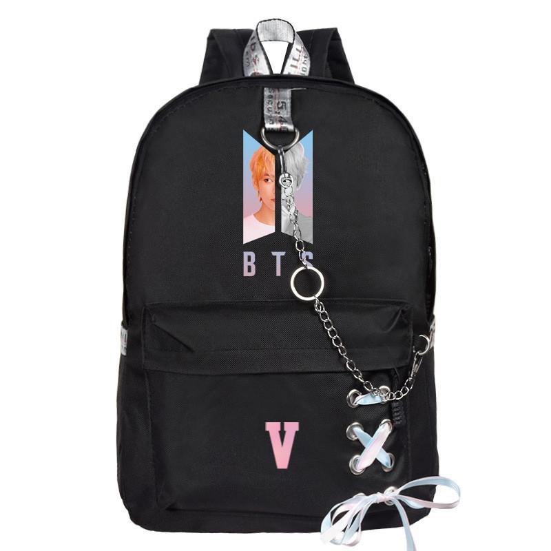Boys Bts Bangtan Backpack School Bookbag Student Travel Shoulder Bag Rucksack