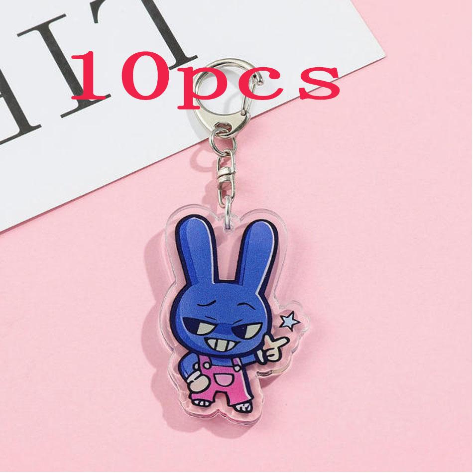 1Pcscartoon The Amazing Digital Circus Acrylic Keychain Cute Backpack Pendant Bag Charms Accessories Decoration Holiday Gift Items