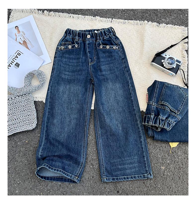 Girls' Wide-Leg Jeans: Versatile Autumn Style for Kids