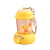 Kids Manual Juice Press Gashapon Keychain Simulation Extractor Toy with Spinning Balls Mini Backpack Charm for Boys Girls