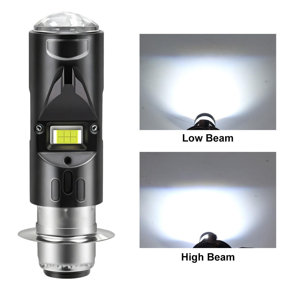 1Pc H6 BA20D LED H4 Led P15D Moto Motorcycle Headlight HD Len Bulb CSP 20000LM DRL Spotlight Hi/Lo Beam Lamp Fog Light 6500K White Motos Accessories