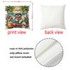 Summer Beach Theme Digital Printing Pillow Cover Short Plush Suitable Living Rooms Bedrooms Sofas Throw Cushion Cover 4Pcs