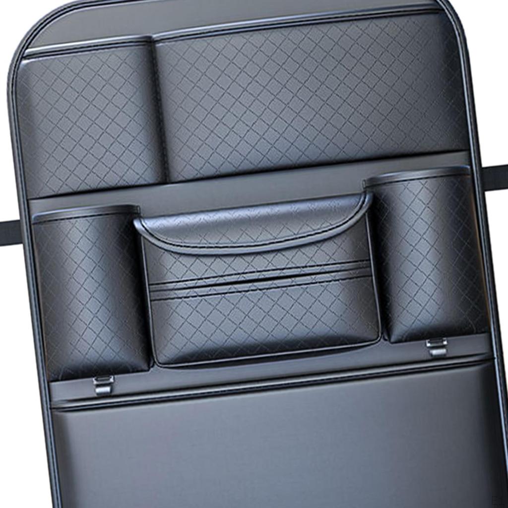 Backseat Organizer for Vehicles with Multiple Compartments and Hanging Feature