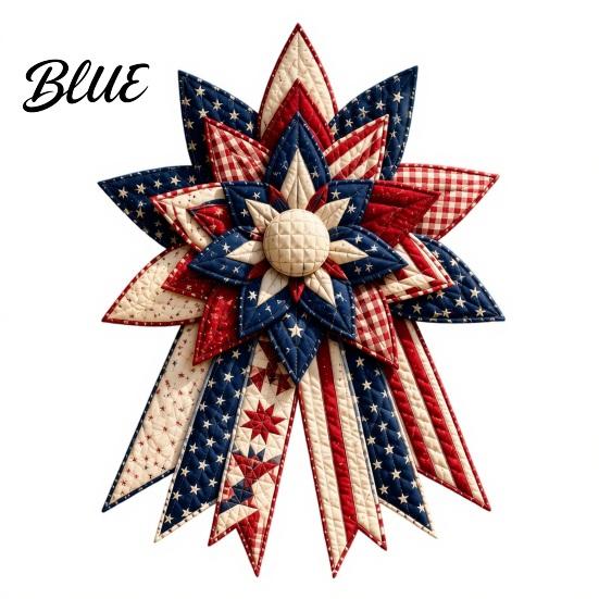 Decorative Bow Making Craft Set Sewing Kit Patchwork DIY Set Large Quilted Fabric Entryway Wall