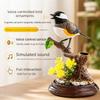 Sound Voice Control Electric Simulation Bird Toy for Pet Bird Cage Kids Gift Garden Ornaments Induction Parrot Supplies