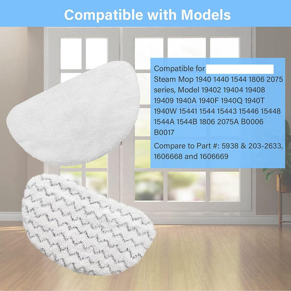 T02C!Replacement Parts Mop Pad Compatible For Bissell 1940 1440 Powerfresh Steam Mop Accessories Mop Cloth Pad