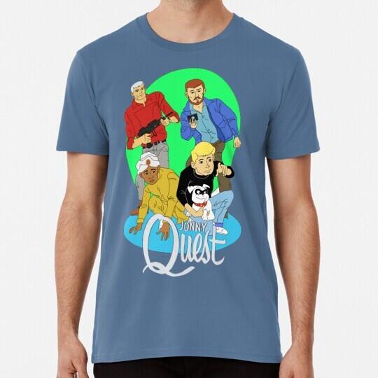 Jonny Quest With Neon Backdrop Size S to 5XL Made in the USA T-Shirt Unisex T-Shirt L
