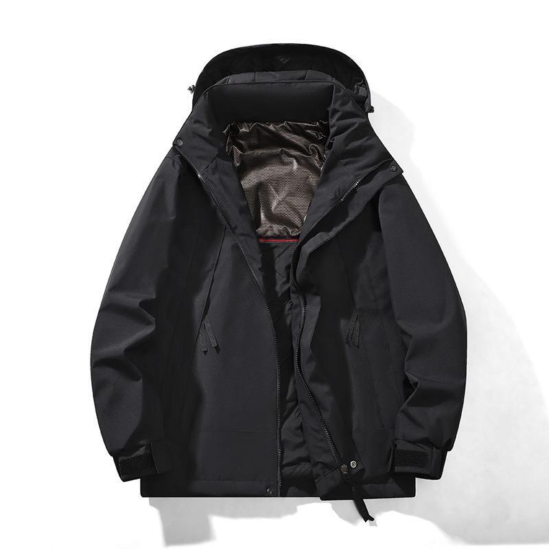 Padded Jacket Men's Autumn and Winter New Cotton Jacket Windproof and Waterproof Men's Clothing Handsome Removable Hat Men's Cotton Clothing