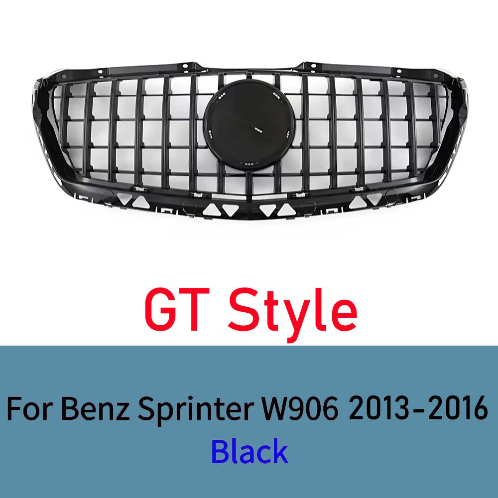 For Mercedes Sprinter W906 2009-2012 2013-2016 Front Grille Mesh Black Glossy Upgrade Body Kit Tuning Exterior Car Accessories