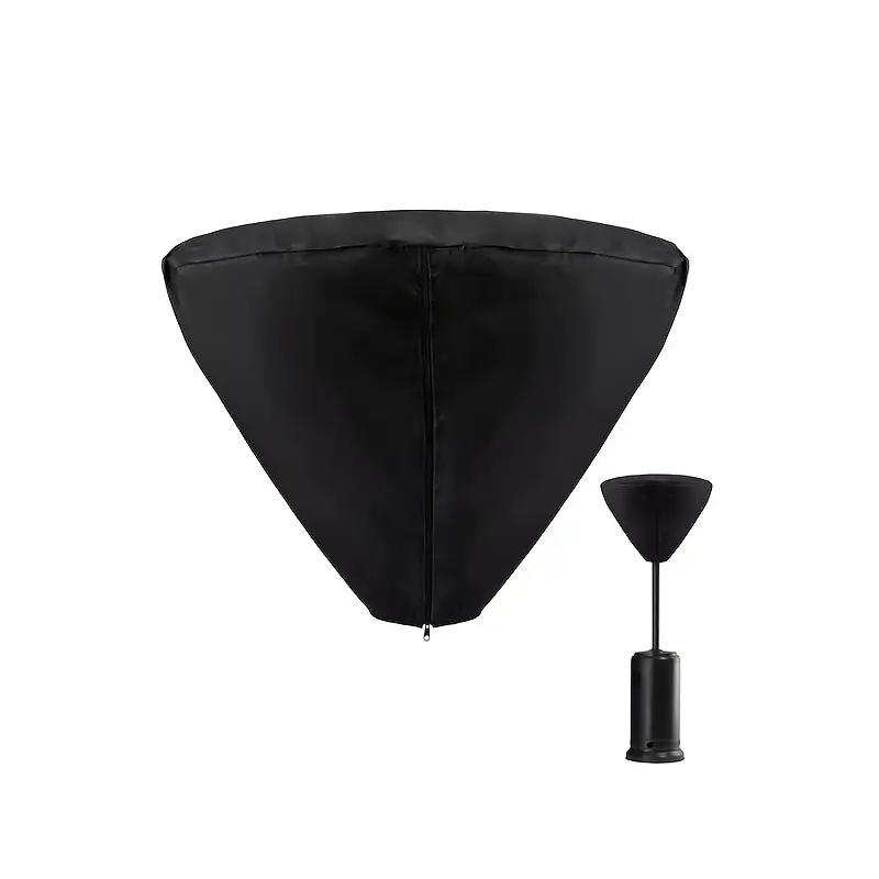 

Heavy-Duty Oxford Fabric Outdoor Heater Cover - UV Protection & Patio Heater Top Cover for Garden, Deck or Yard, All-Season Use 87x64cm чёрный
