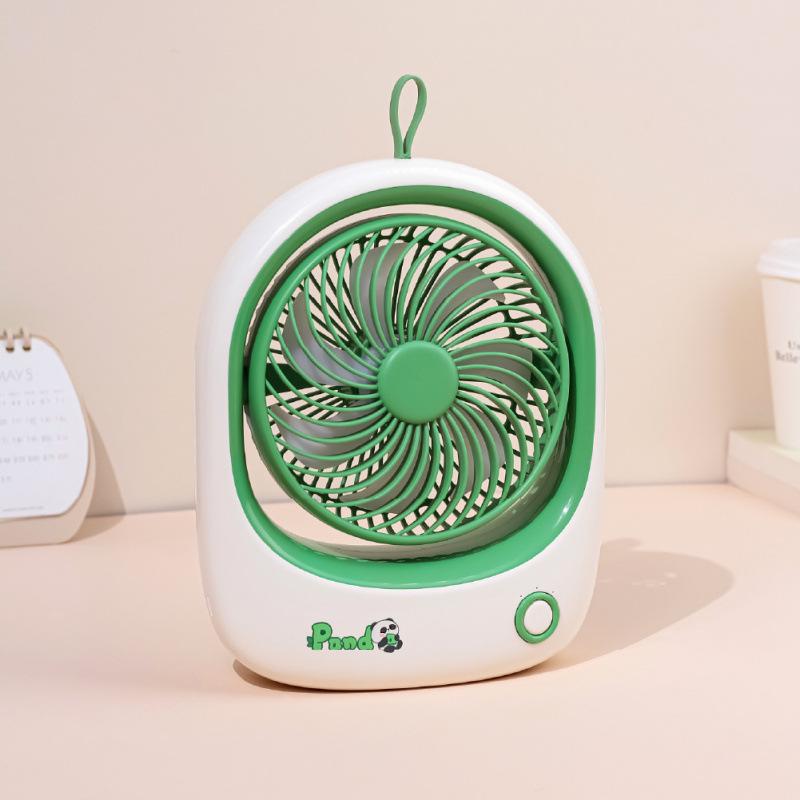 Panda USB Rechargeable Desktop Fan: Silent, Powerful, 7-inch for Dorms & Offices 194x77x287mm