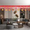 Decorative Chinese New Year Dragon Banners Spring Festival Banner Door Curtain  Spring Festival