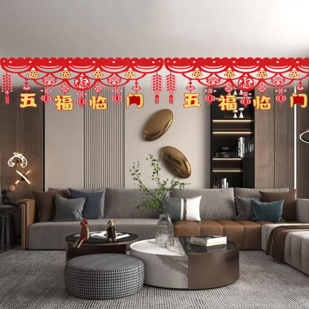 Decorative Chinese New Year Dragon Banners Spring Festival Banner Door Curtain  Spring Festival