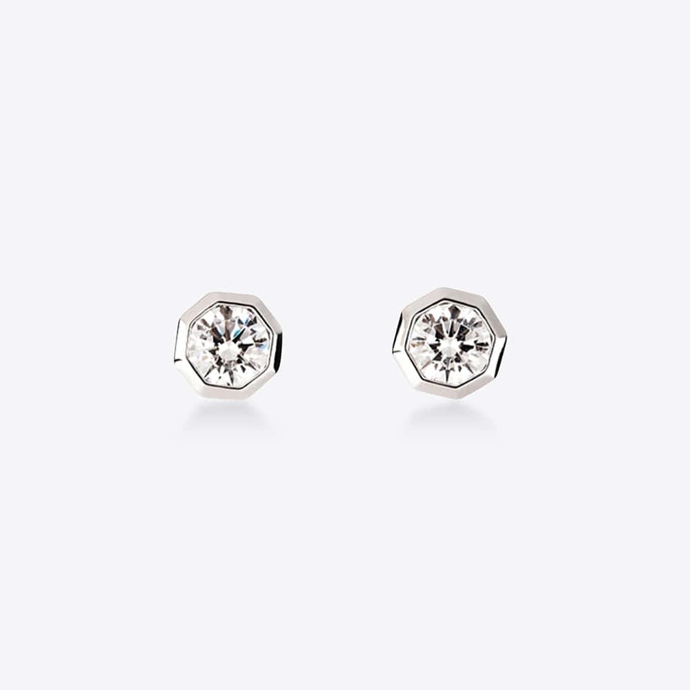 Miss Green Vera Octagon Stud Earring