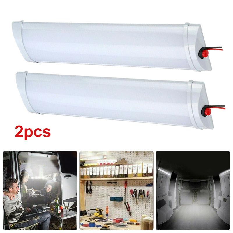 1/2x 72LED 12V-80V Ceiling Light RV Interior Trailer Boat Cargo Camper Lamp LED Lights for Car Accessories Van Car Led Light