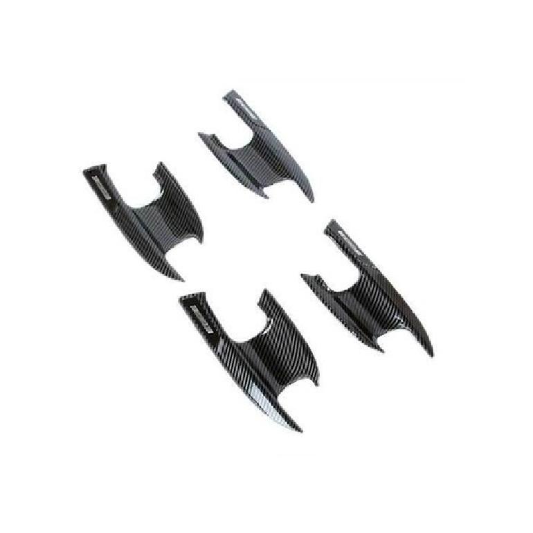 Cover Trim Exterior Outside Door Bowl For Ford Edge 2015-2021 Blade Carbon Fiber