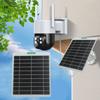 Solar Panel 5W Weather-Resistant Solar Charging Panel with Type-C To Micro-USB Output Doorbells
