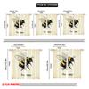 2pcs 2D Flat Printing Curtains Bumblebee Flower Happy 100% Polyester Without Electricity Party Decorations Perfect for Indoor
