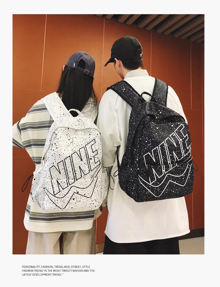 Sac à dos tendance et léger à motif d'étoiles pour les collégiens et lycéens