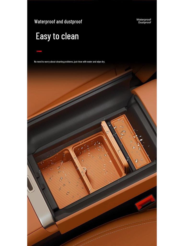 Compatible Silicone Storage Mat for Xiaomi YU7 Central Control Water Cup Holder and Car Armrest Decoration