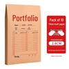 Thickened Kraft Paper A4 File Folders - 10 Pack