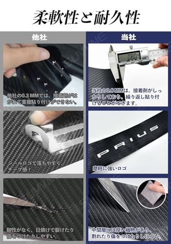 SUVVNE Scuff Plate for the New Prius 60 Series Side Step Guard PRIUS 60 Series (January 2023 - Current) Leather Material Side Step Waterproof Sta