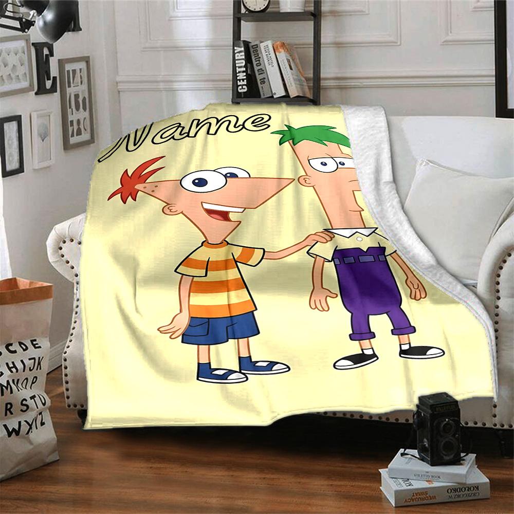 Custom Name Family Guy Adventure Flannel Blanket for Super Soft Cute Comfort Blanket for Travel Bedding Couch Sofa Blanket