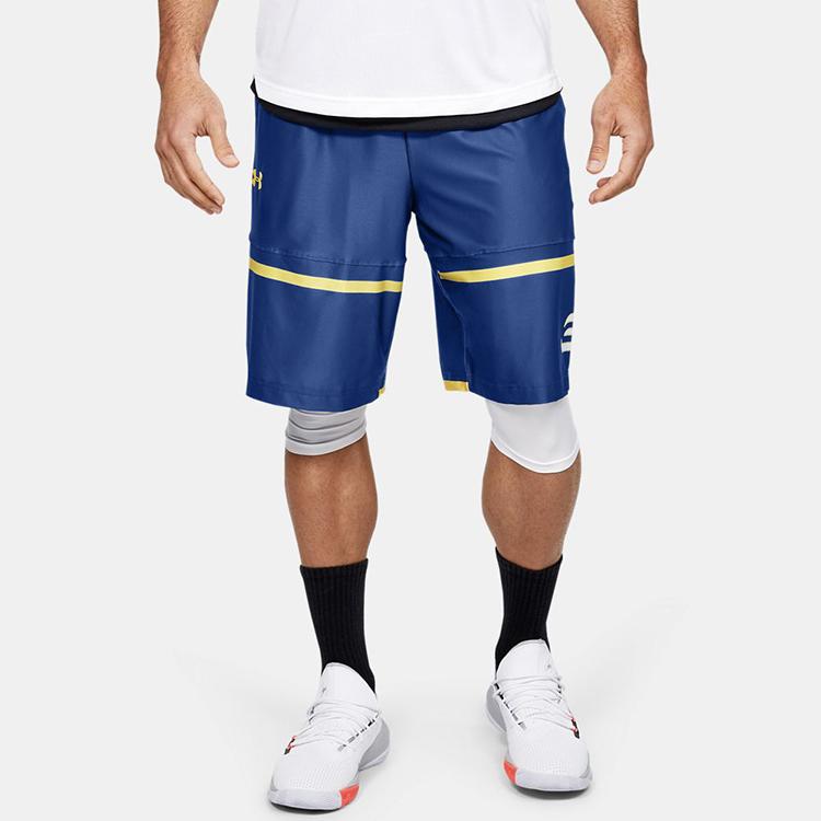 Under Armour Ležérne basketbalové priedušné šortky Pánske šortky Kráľovská modrá 1354211-400