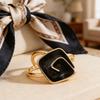 Alloy Geometric Scarf Ring Minimalist T-shirt Tie Clip Shawl Silk Scarves Ring Wrap Holder Clasp Slide Buckle Clothing Accessory for Women