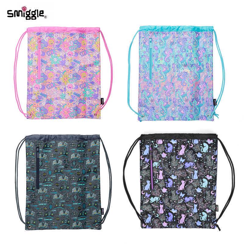 Smiggle Cartoon Student Drawstring Backpack for Primary School Children
