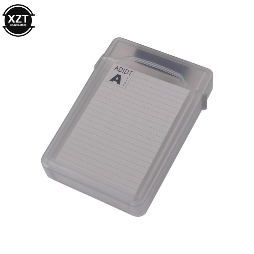 

2.5 in Hard Disk HDD Case Sata Adapter Hard Drive Box Enclosure HDD Hard Disk Drive Protection Storage Box Protective Cover сірий
