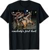 Somebody's Feral Aunt Raccoon Iced Coffee Sarcastic Animal T-Shirt