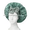 Satin Ribbon Round Silk Sleep Cap with Bowknot: Wide Brim Hair Care and Bath Hat
