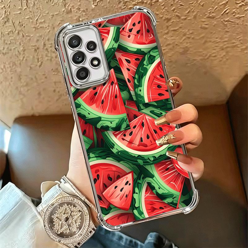 Watermelon Summer Fruit Soft Phone Case For Samsung A17 A27 A07 A37 A57 A16 A56 A15 A55 A14 A54 A13 A53 A26 A36 A25 A35 A24 A34
