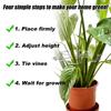 6pcs Plant Stem Support Stem Holder with Holes Acrylic Plant Trellis Stakes Plant Stabilizer Leaf Holder and Climbing Rack