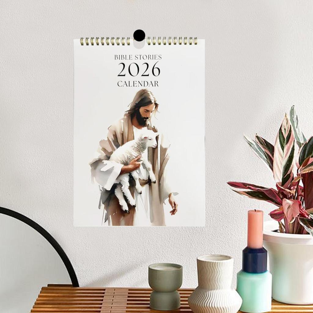 Wall Calendar 2026 Christian Calendar Hangable Planner Wall Decoration For Daily Planning Home Workplace Classroom Dorm Family