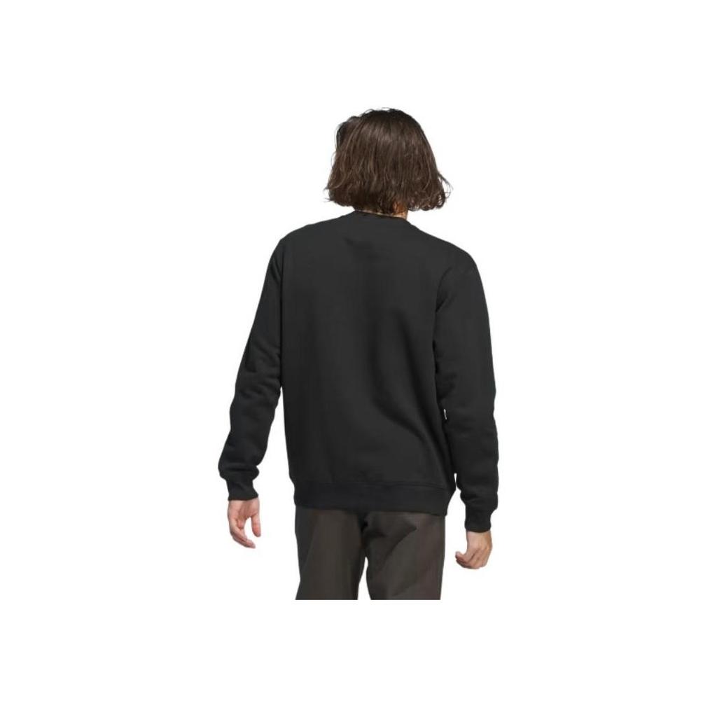 adidas Originals Men's Black and Blue Colorblock Skateboarding Crew Sweatshirt IY1623