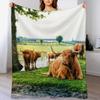 Hielan Coo Fold II Throw Blanket Warm Cozy Throw Blanket for Living Room Couch