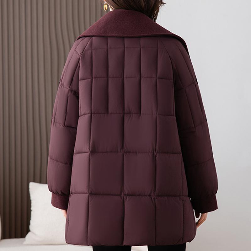 Móda Dámské Zimní Kabáty Plus Size Elegantní Volné Silné Teplé Dlouhé Parky Dámská Bunda