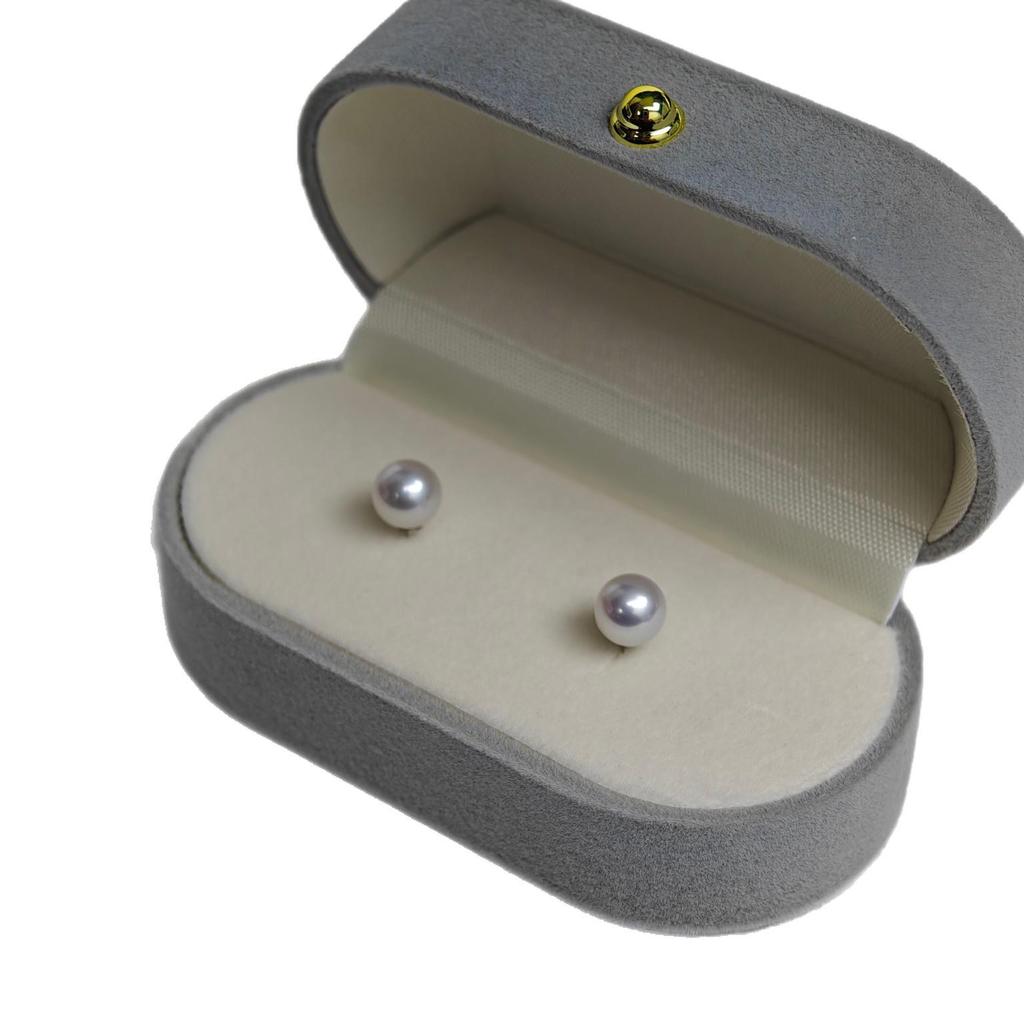 Ai Schmuck Süßwasserperlen Ohrstecker 6-7mm, Perfekt Rund Makellos S925 Silber für Damen