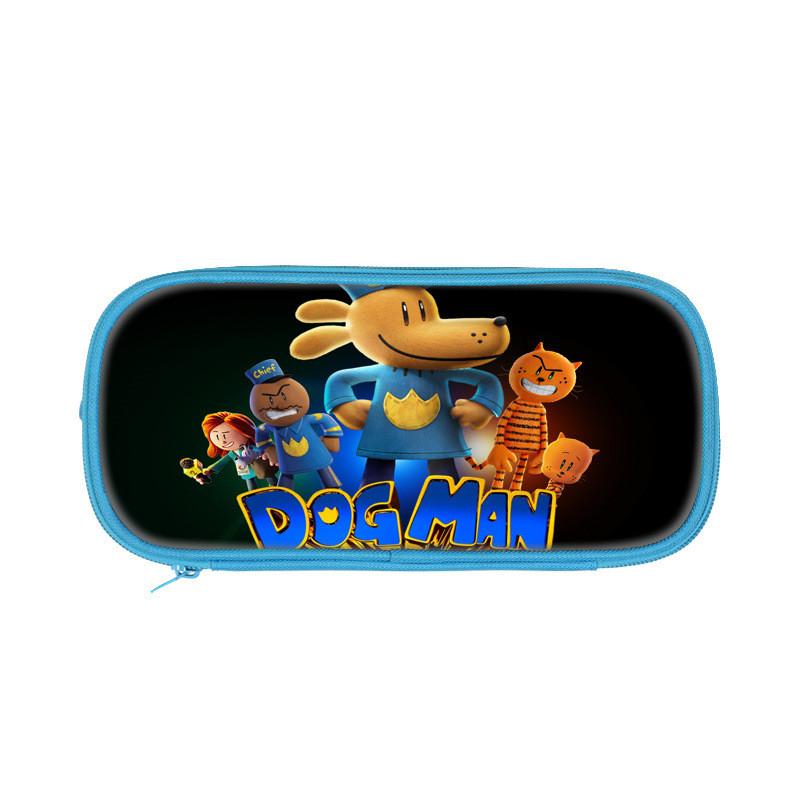 Dog Mans Cat Cartoon School Pen Bag With Durable Polyester For Elementary Students
