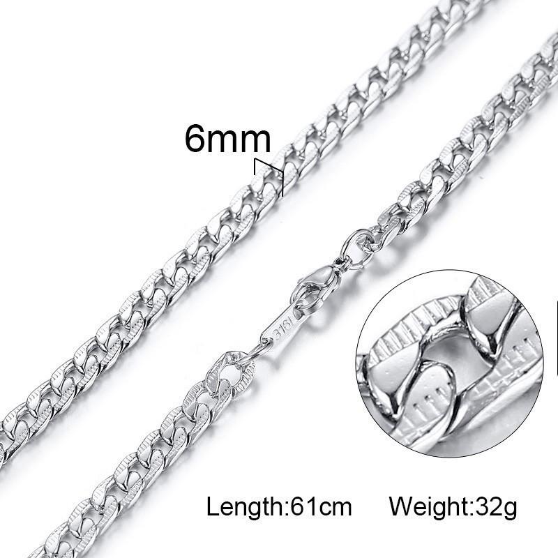 Damen Herren Ketten Halsketten Edelstahl Flache Schlangenglied Gliederketten 24" Breite 3mm 4mm 6mm