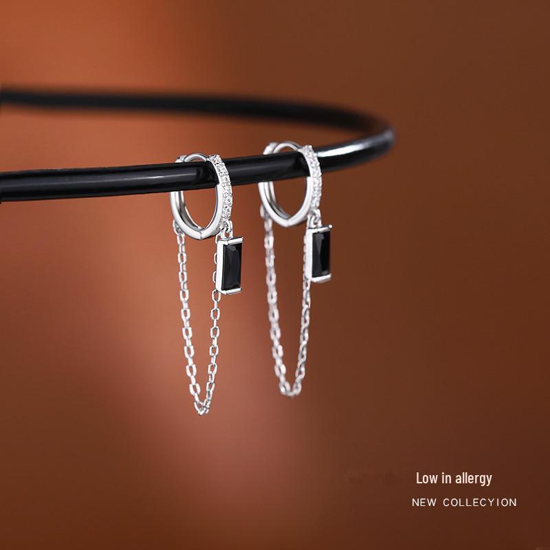 Elegant Chain Stud Earrings: Women's High-End Summer Trend Ear Jewelry 2022