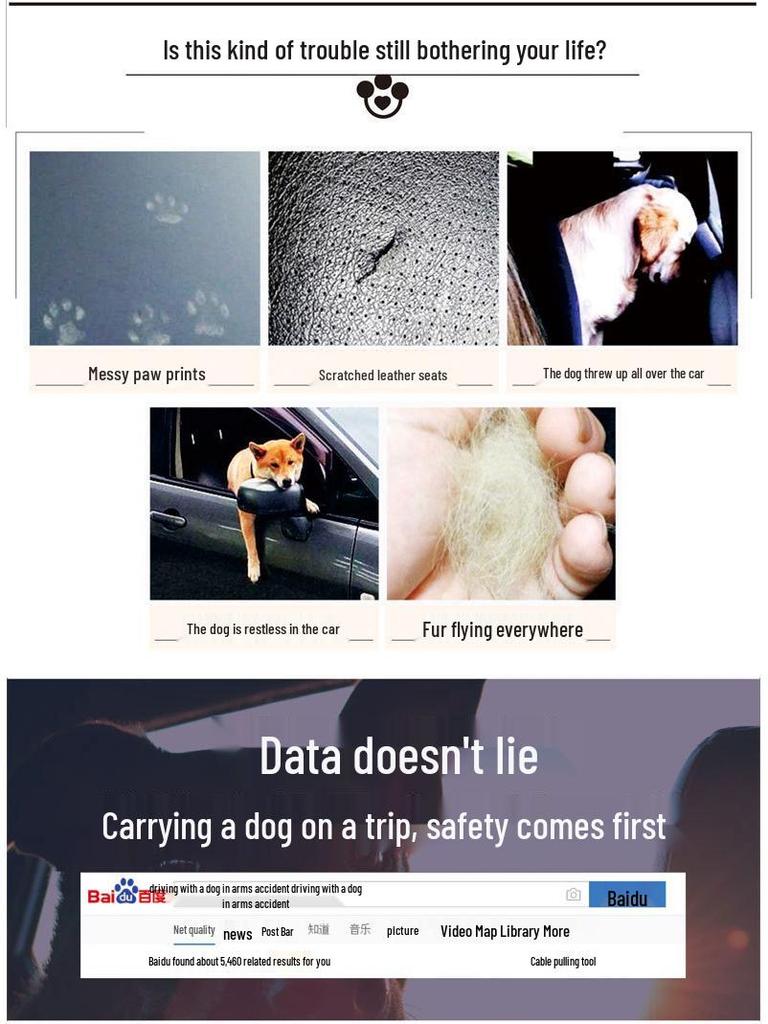 Pet Car Front Seat Cover: Semi-Enclosed, Anti-Dirt Cushion for Passenger Seat, Dog Ride Protector