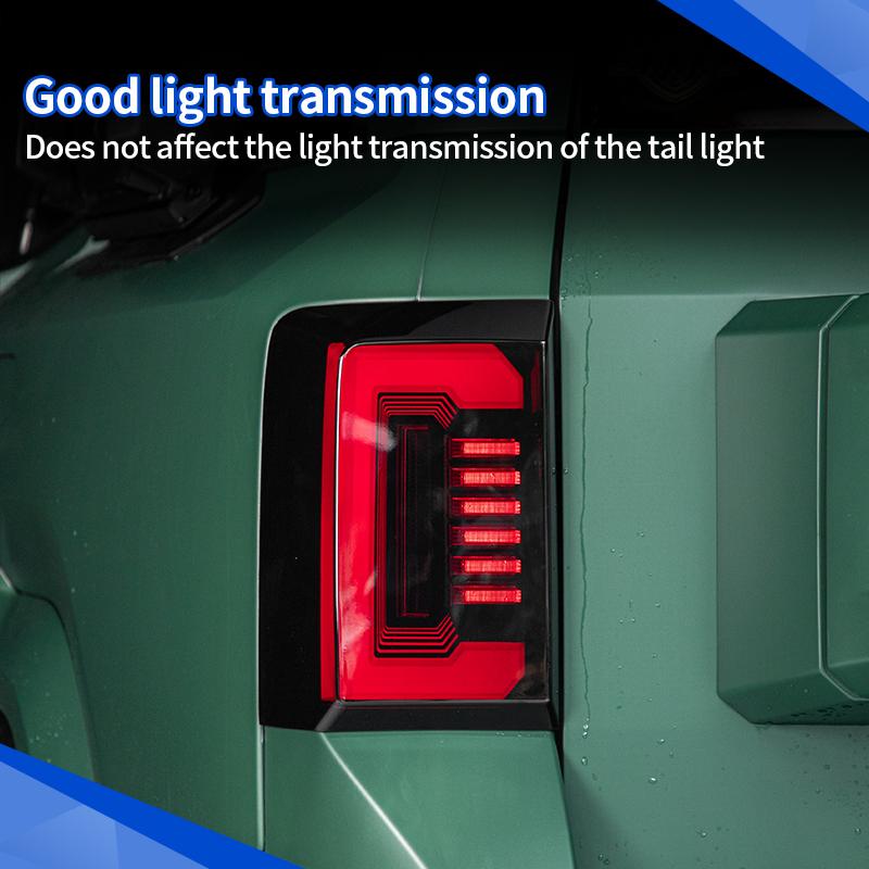 Blackened Tail Light Frame For BYD Leopard 8 Denza B8 2025+ Tail Light Cover Protector Sticker Exterior Upgrade Car Accessories