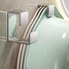 2Pcs Stainless Steel Washbasin Hook Multifunction Punch-Free Kitchen Bathroom Rack Basin Storage Rack Towel Hanging Holder