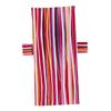 Housse de Chaise de Plage Housse de Chaise Longue Microfibre Rayée Serviette Douce avec Poches Latérales pour Voyage Extérieur Jardin Loisirs