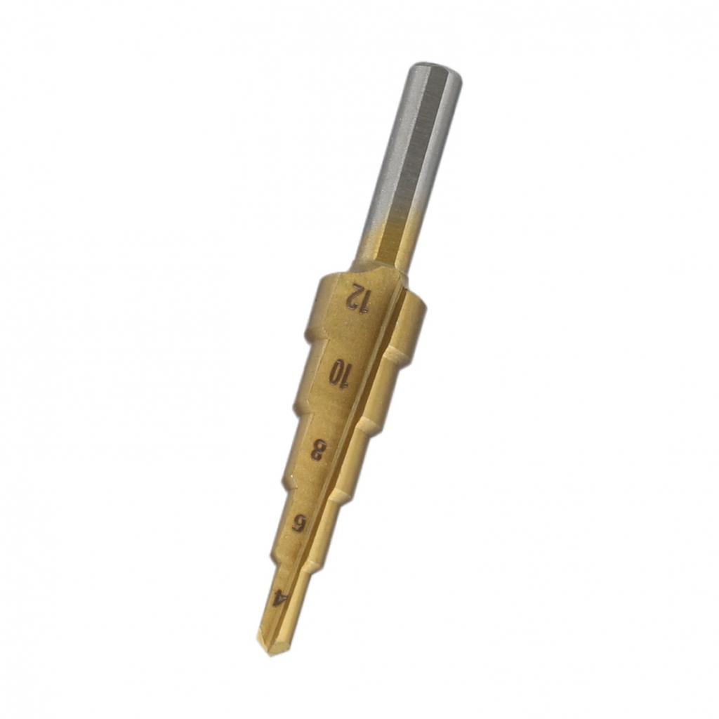 Step Cone Drill Accessories Golden High Speed Steel