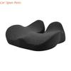 Y4UA Breathable Tailbone Support Pillow Thickened Memory Foam Cushion for Driving Working Comfort
